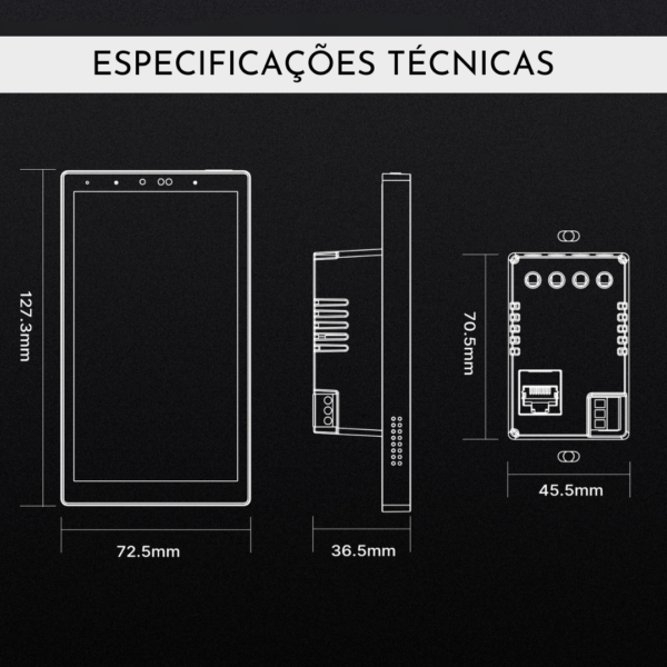 ANUNCIOS NOVOS 2024 (12) Painel Central Inteligente com Alexa Integrada e Tela Touch WiFi e Zigbee
