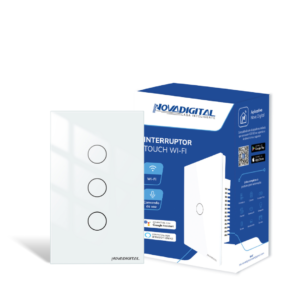 Interruptor Touch Wi-Fi Inteligente 3 Botões Novadigital