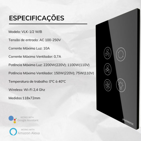 anuncios_site_2024_2_73_36c3134892 Interruptor WiFi Inteligente para Ventilador de Teto e Luz – Controle por Voz